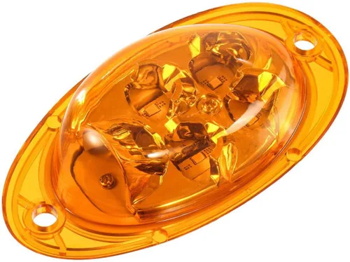 Miniatura 2 de Partsam Para Freightliner Cascadia - Luces LED de señal de giro LED ámbar 5-2835-SMD, reemplazo sellado para Freightliner LED lateral de cabina