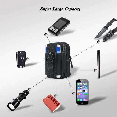 Miniatura 4 de Funda para teléfono celular de cintura, bolsa de cinturón, funda universal para teléfono al aire libre, estuche, bolsillo para gadgets para iPhone X