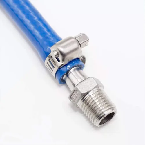Miniatura 5 de ZIPCCI Abrazadera de manguera, paquete de 25 abrazaderas de manguera de línea de combustible de engranaje helicoidal de acero inoxidable