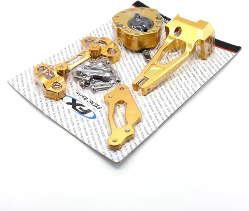 Miniatura 7 de Estabilizador de amortiguador de dirección de motocicleta con soporte de montaje compatible con MT-09 MT09 / Street Rally FZ-09 2014 2015 2016 2017