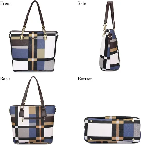 Miniatura 4 de Monederos y bolsos de mano para mujer, de cuero sintético, bolsas cruzadas, monederos, juego de 6 piezas