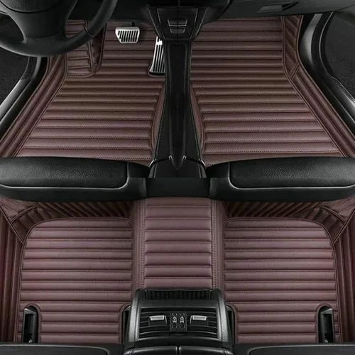 Miniatura 8 de Nuevas alfombrillas de coche personalizadas para Sedán, SUV, camioneta, alfombrillas de cuero para todo tipo de clima, Negro Alfombras para Carro