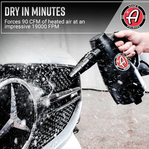 Miniatura 6 de Adam's Polishes Mini Cañón de Aire - Secador de Coche Portátil de Alta Potencia con Filtro Seco Antes de Limpiar el Coche, Detalles del Coche