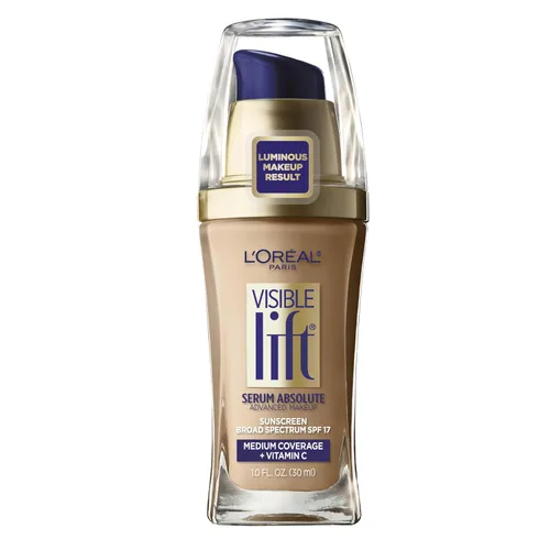 Miniatura 4 de L‘Oreal Paris, serum absoluto, levantamiento visible, antiedad, maquillaje, SP, Beige miel