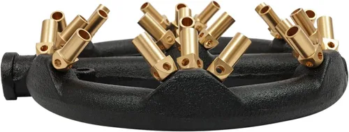Miniatura 8 de TFCFL Quemador de chorro de 23 puntas, 126,500 BTU/HR G1/2 Boquilla de forma redonda Jet Cuerpo de hierro fundido de gas natural con puntas de latón