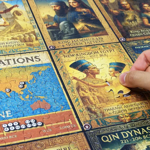 Miniatura 2 de Think2Master Rompecabezas de historia mundial de las civilizaciones antiguas, 500 piezas, gran formato para mayores de 13 años, adolescentes