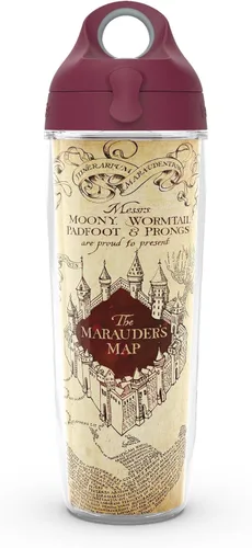 Miniatura 21 de Vaso térmico Tervis. Vaso de «El Mapa del Merodeador» de Harry Potter, vaso térmico con tapa marrón, Transparente Claro