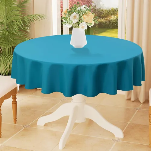 Miniatura 26 de Smiry Mantel rectangular de poliéster impermeable antiarañazos, mantel decorativo de tela lavable para comedor, bufé, fiestas y exteriores, 60 x 84