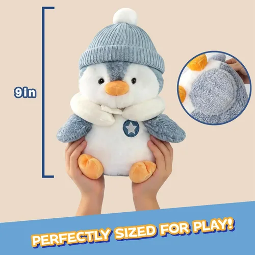 Miniatura 5 de Juguete de pingüino parlante interactivo de felpa para bebé y niño, regalos para niños y niñas, cantar, imitar, grabar, repetir lo que dices