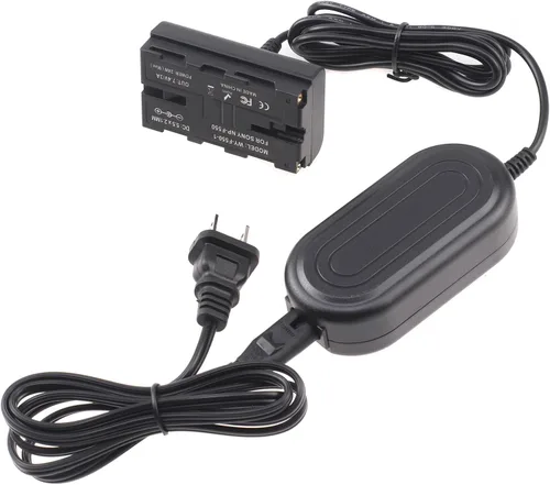 Miniatura 9 de FocusFoto Cable adaptador de fuente de alimentación de CA + batería ficticia NP-F, acoplador de CC para Sony NP-F550 NP-F570 NP-F970 para alimentar