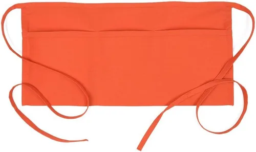 Fame Delantal original de cintura de 3 bolsillos 18132 para adultos en naranja, talla única, unisex (F9-83534)