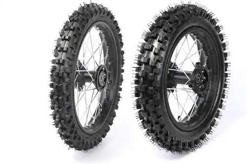 Miniatura 6 de Neumático Knobby de 1.85x12 60/100-14 delantero y 1.4x14 80/100-12 para motocross/pit bike/monkey bike/70/90/110/125/140/150/160cc scooter