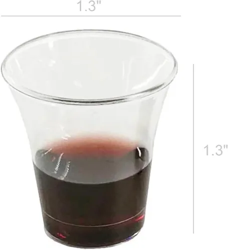 Miniatura 4 de FixtureDisplays Vasos desechables para comunión - Caja de 1000 - Plástico - 1.5 in (de) diámetro. x 1.5 in H - 16946-NPF