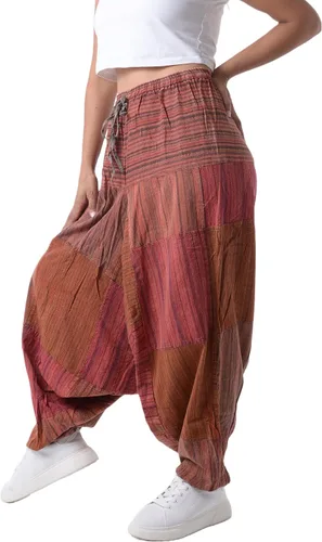 Miniatura 4 de Pantalones Harem 100% algodón, pantalones bohemios de yoga hippie