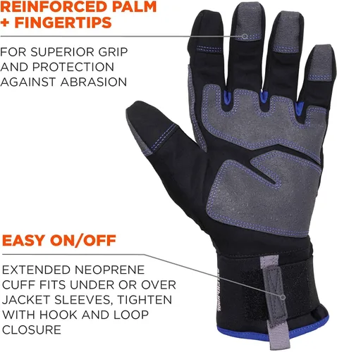 Miniatura 4 de Ergodyne Proflex 817 WP guante térmico aislante de utilidad, impermeable, color negro