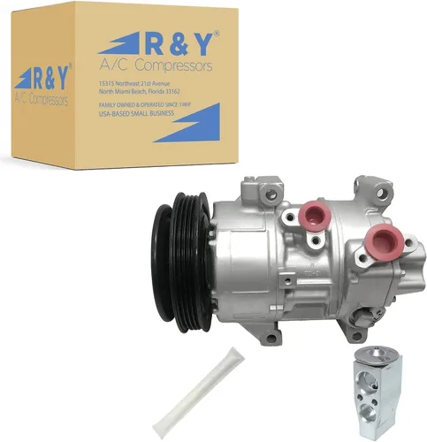 RYC Kit de compresor de aire acondicionado automotriz KT BA94 (se adapta a Toyota Yaris 1.5L 2007, 2008, 2009, 2010, 2011, 2012)