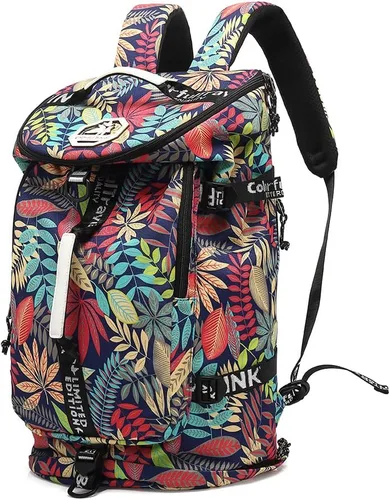 Kalesi Mochila Bolsa de Lona para Gimnasio 4 Vías Impermeable con Compartimento para Zapatos para Viaje Deporte Senderismo Laptop, X-Grande,