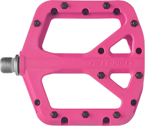 Miniatura 15 de FIFTY-FIFTY Pedales de bicicleta de montaña, compuesto de nailon MTB antideslizante, pedales de bicicleta de 9/16 pulgadas, plataforma plana ligera