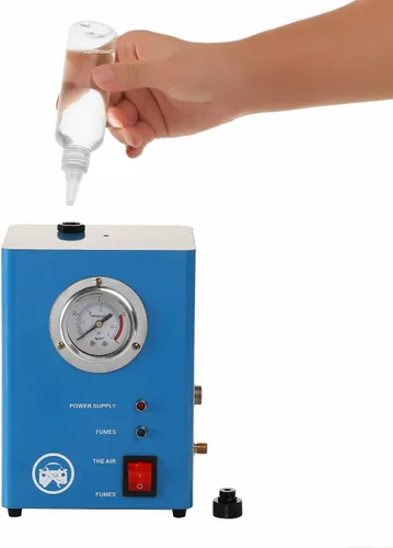 Miniatura 9 de Detector de fugas de humo automotriz, máquina de humo con medidor de presión de bomba de aire integrado, detector de fugas de humo de 12 V CC