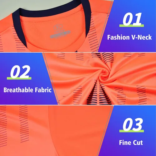 Miniatura 3 de TOMIYO Conjunto de uniformes de fútbol personalizados para niños y mujeres, jóvenes y adultos