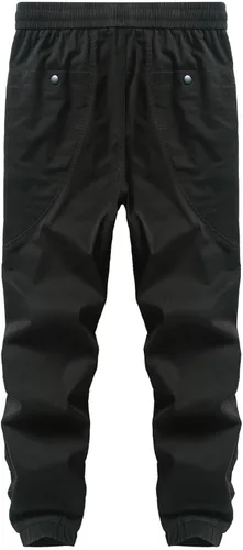 Miniatura 5 de JMIERR Pantalones deportivos casuales para hombre, con cordón elástico en la cintura con letras gráficas, para senderismo, al aire libre, pantalones