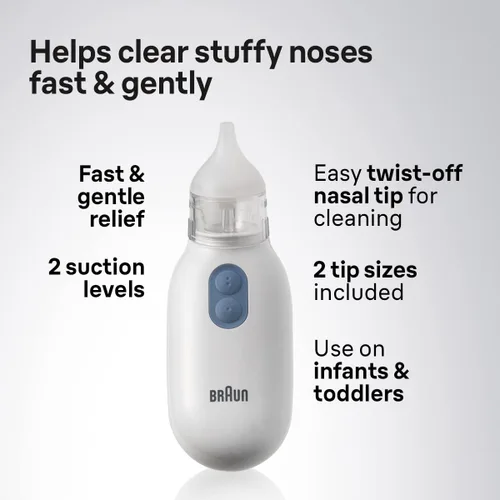 Miniatura 2 de Braun Aspirador nasal eléctrico para recién nacidos, bebés y niños pequeños