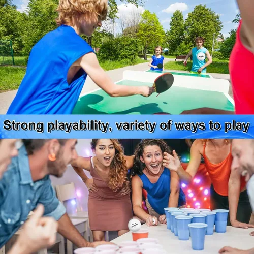 Miniatura 6 de 20 paquetes de pelotas de ping pong, pelotas de tenis de mesa de 3 estrellas, más de 40 pelotas de pong para competencia y juego recreativo, pelota