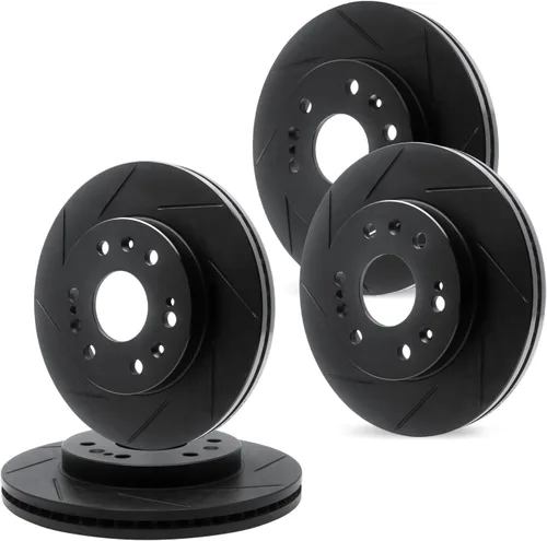 R1 Concepts Kit de frenos y rotores delanteros traseros | Disco de freno | Rotores de freno | Se adapta a Dodge Sprinter 3500 2007-2022;