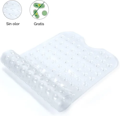 Miniatura 3 de YINENN Tapete de seguridad para bañera de 40 x 16 pulgadas, antideslizante y extragrande, tapete para bañera con ventosas, lavable a máquina