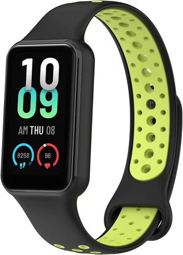 Miniatura 8 de E ECSEM Compatible con Amazfit Band 7 bandas de silicona de dos tonos transpirable de repuesto deportiva pulsera para Amazfit Band 7 Smart Watch