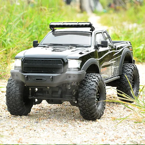 Miniatura 5 de Autos RC Camiones RC Crawler 1/10 Escala RTR Vehículo de Control Remoto 4WD 2.4GHz Cepillado Todoterreno Carreras Grado Pasatiempo Modelo con Luces