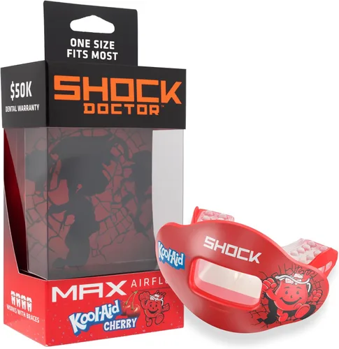 Miniatura 17 de Shock Doctor Kool Aid Protector Bucal para Labios - Máximo Flujo de Aire, Protección Completa de la Boca Compatible con Brackets, Protector