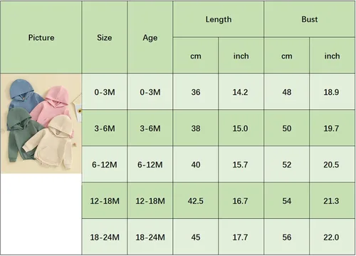 Miniatura 7 de Ropa de otoño para bebé, niño, niña, sudadera con capucha, mameluco liso de manga larga, ropa de invierno