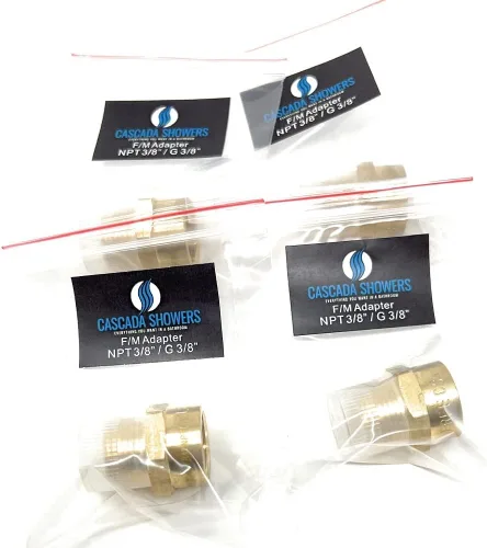 Miniatura 24 de Adaptador de latón sin plomo Cascada, rosca G británica BSPP macho a NPT hembra (1" x 1" (1 pieza))