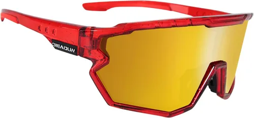 Sports Sunglasses Cycling Glasses Pink Polarized Glasses Baseball glasses with 3 lenses,Fishing,Ski Running Golf Rojo