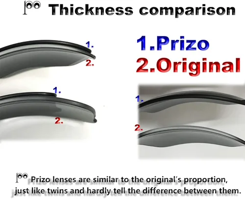 Miniatura 5 de Prizo - Lentes polarizadas de repuesto para gafas de sol Oakley Targetline - Multi Opciones