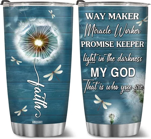 Miniatura 14 de BECHUSKY Vaso personalizado de viaje de diente de león con tapa, 20 onzas, Acepta lo que es dejar ir de lo que era de madera Taraxacum flor floral