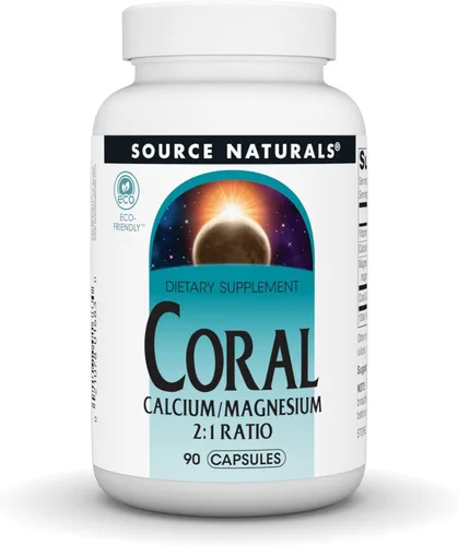 Source Naturals Calcio Coral con Cápsulas de Magnesio, 90 Cápsulas