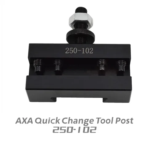 Miniatura 4 de waltyotur 2 piezas AXA Quick Change Tool Post 250-102 Tipo de cuña Poste de herramienta de cambio rápido 6-12 pulgadas Torno Swing