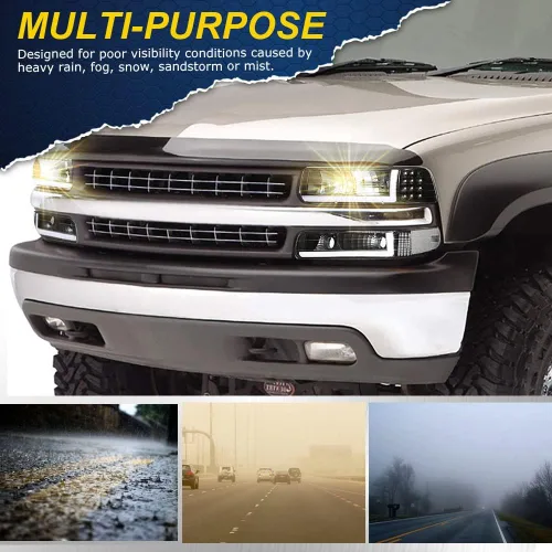 Miniatura 7 de G-PLUS - Juego de faros delanteros compatible con Chevy Silverado 1500 2500 & HD 3500 1999-2002/Compatible con Chevy Suburban/Tahoe 2000-2006, faros
