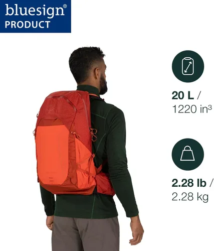 Miniatura 2 de Osprey Talon Pro 20L Mochila de senderismo para hombre con cinturón de cadera, forro plateado