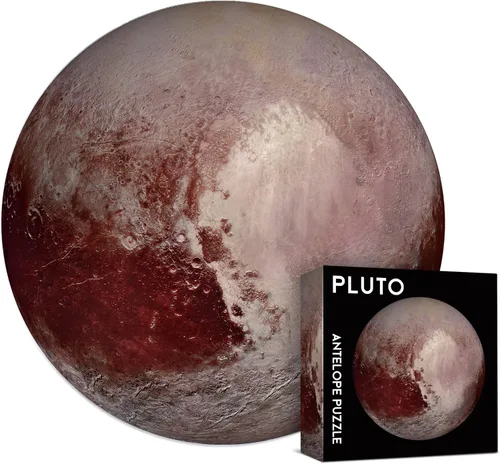 Antelope - Rompecabezas de 1000 piezas para adultos, rompecabezas espacial de Plutón, rompecabezas redondo del planeta, sistema solar, alta
