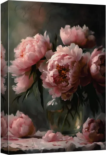 SIGNFORD Lienzo impreso para pared, acuarela, floral, retro, abstracto, naturaleza, desierto, ilustraciones florales botánicas, arte moderno,