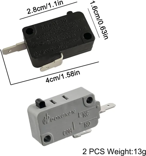 Miniatura 2 de KW3A - Interruptor de bloqueo para puerta de horno microondas, 16A, 125VAC/250VCA, repuesto para horno de microondas, interruptor de puerta