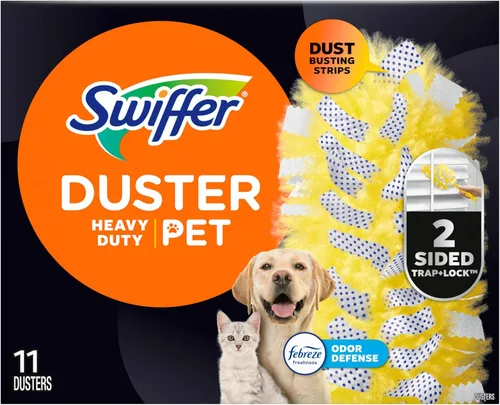 Miniatura 17 de Swiffer Recambios para plumeros resistentes para mascotas, plumeros multisuperficie 360 con protección contra olores Febreze, 11