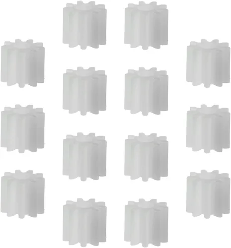 Miniatura 7 de Bettomshin 20 engranajes helicoidales, 0.217 x 0.079 x 0.197 in/0.22 x 0.08 x 0.2 (ODxIDxT) 092A 0.5 módulos engranajes de plástico, blanco de alta