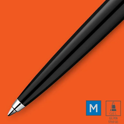 Miniatura 3 de Parker Jotter Originals - Bolígrafo de gel, acabado negro retro de los años 90, punta media (0.028 in), tinta azul, 1 unidad