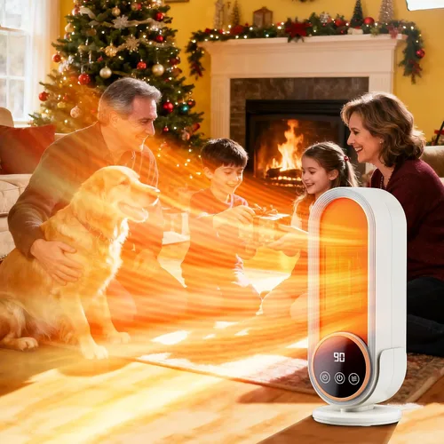 Miniatura 8 de Calentador de espacio para interiores - Calentador portátil de eficiencia energética con termostato ajustable, tecnología de cerámica de Púrpura