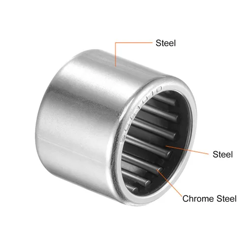 Miniatura 3 de uxcell Rodamientos de agujas SCE1010 5/8-inch Bore 13/16-inch OD 5/8-inch ancho Chrome Steel Open End 5pcs