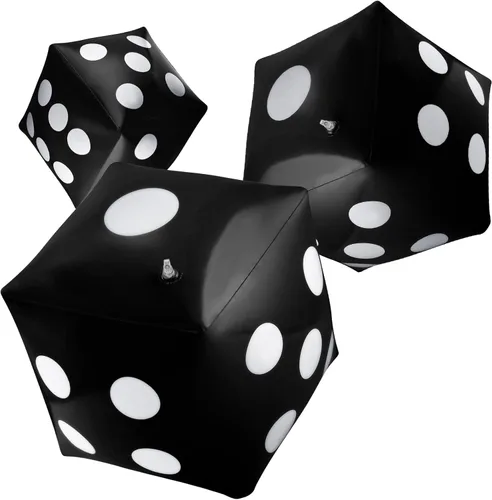 Miniatura 8 de Blulu Paquete de 3 Dados Inflables Grandes Dados Inflables Gigantes Jumbo para Juegos de Mesa en Interiores y Exteriores Ludo Favor de Fiesta
